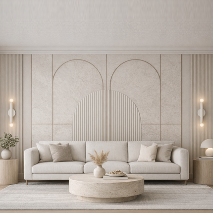 Scandinavian Dual Globe White Wall Sconce on Rustic Oak Panel, Luxury Modern Vertical Vanity Light