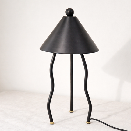 Table Lamp Modern Decorative Metal Bedside Light with Fabric Shade for Bedroom Living Room Study Table Home Office Accent Lighting