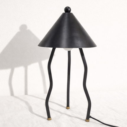 Table Lamp Modern Decorative Metal Bedside Light with Fabric Shade for Bedroom Living Room Study Table Home Office Accent Lighting