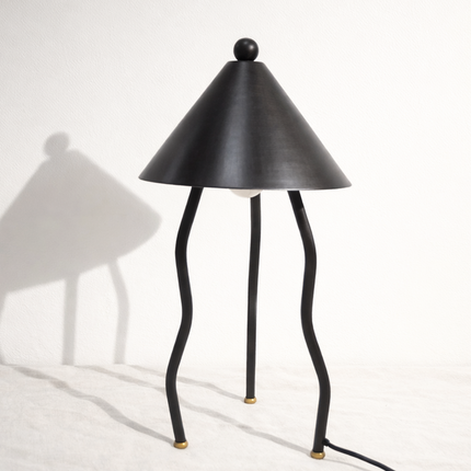 Table Lamp Modern Decorative Metal Bedside Light with Fabric Shade for Bedroom Living Room Study Table Home Office Accent Lighting