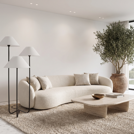 Modern Floor Lighting, 3 Shade Standing Lamp, Contemporary Tripod Floor Lamp, Elegant Living Room Light, Bedroom & Home Decor