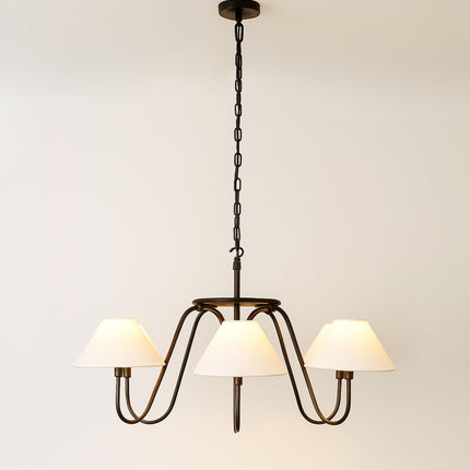The Matte Black chandelier captures a balance of power, beauty, and serenity. matte black