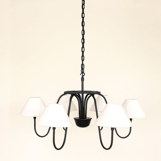 The Matte Black chandelier captures a balance of power, beauty, and serenity. matte black