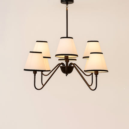 The Matte Black Chandelier Light redefines sophistication with bold contemporary charm. matte black