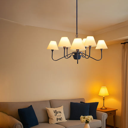 The Blue Chandelier Light redefines sophistication with bold contemporary charm.