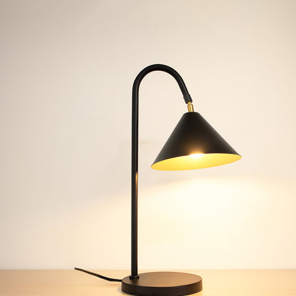 unique desk lamp handcrafted table lamp for stylish workspace matte black