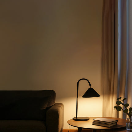 unique desk lamp handcrafted table lamp for stylish workspace matte black