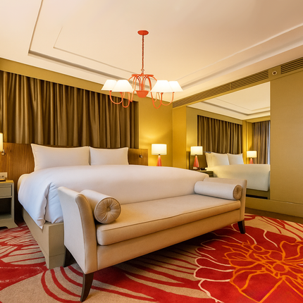 Red Radiance: A Chandelier that Defines Elegance Red