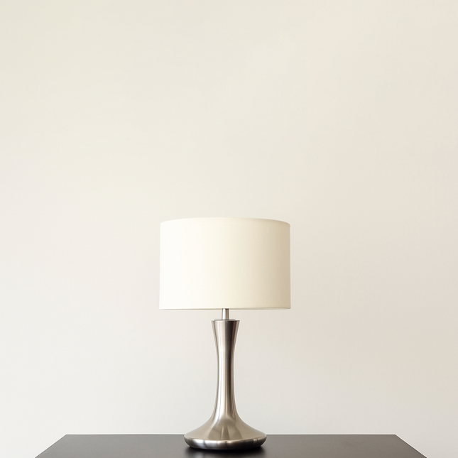 Vintage Style Desk Lamp: Silver Rustic Table Light matte black