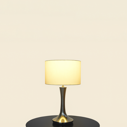 Vintage Style Desk Lamp: Silver Rustic Table Light matte black