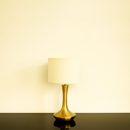 Vintage Gold Desk Lamp: Mushroom Table Light, Elegant Home Deco matte black