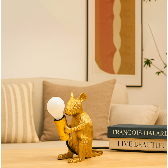 Golden Mouse Table Lamps: A Touch of Luxury for Your Home Brown