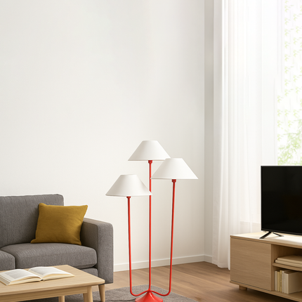 Embrace Elegance with a Red Unique Floor Lamp Design Red
