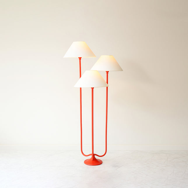Embrace Elegance with a Red Unique Floor Lamp Design Red