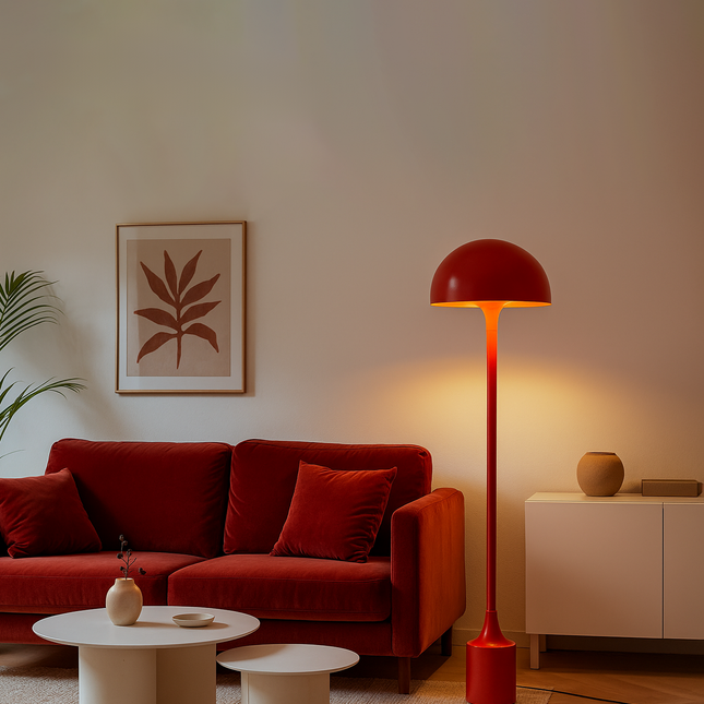 The Art of Lighting: Red Unique Floor Lamps Unveiled red