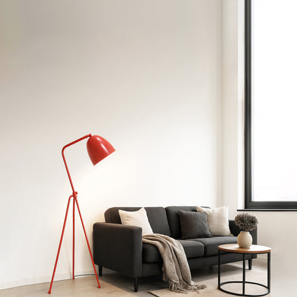 The Allure of Red: Modern Floor Lamps for Chic Homes Matte Black