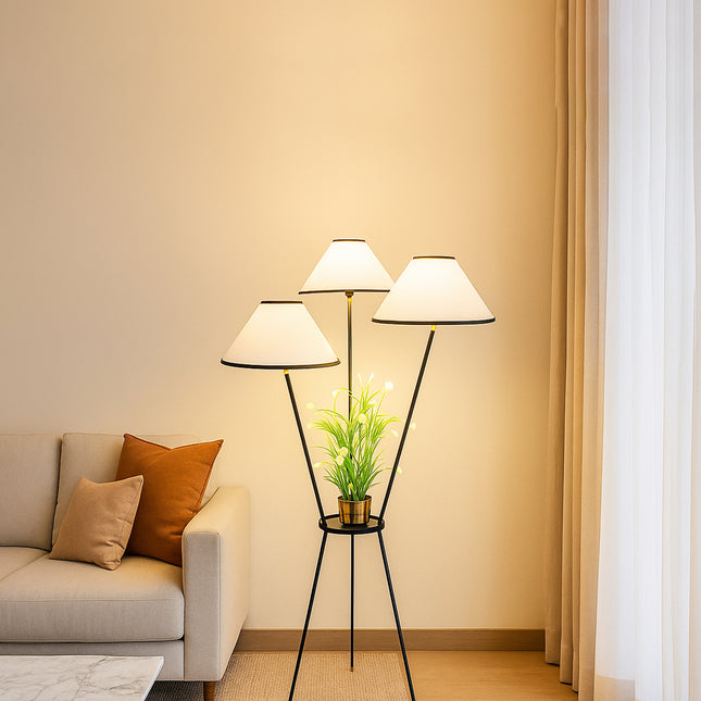 Modern Industrial Floor Lamp for Living Room Decor golden