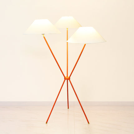 Art Deco Inspired Floor Lamp with Unique Design red