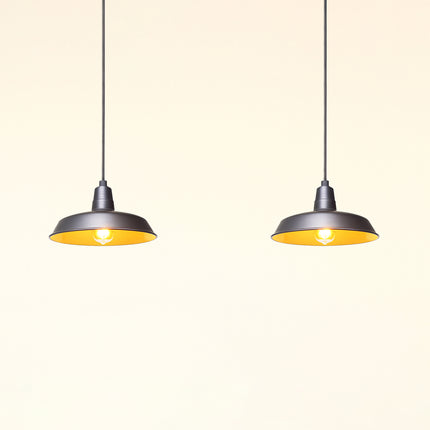 Matte Black Industrial Pendant Lamp: Adjustable Cable Light matte black