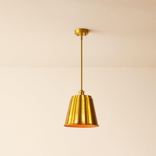 Golden Modern Pendant Light: Indoor Hanging Ceiling Lamp golden