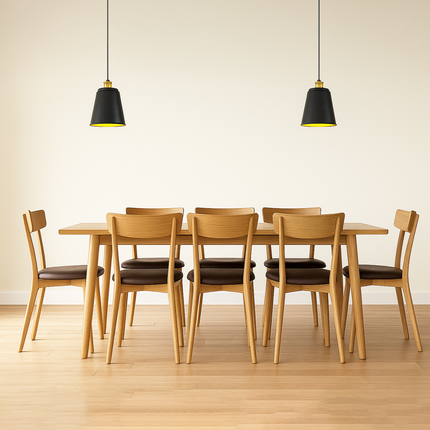 Matte Black Modern Pendant Light: Aluminum & Steel Hanging Light matte black