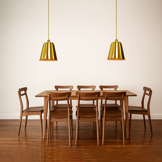 Golden Modern Pendant Light: Indoor Hanging Ceiling Lamp golden