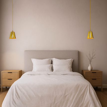 Golden Modern Pendant Light: Indoor Hanging Ceiling Lamp golden