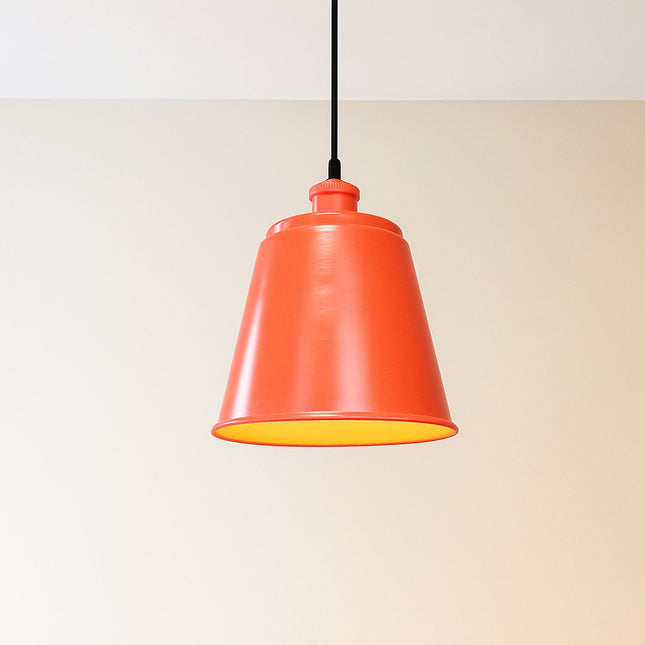 Red Aluminum Pendant Light: Modern Indoor Hanging Lamp Red