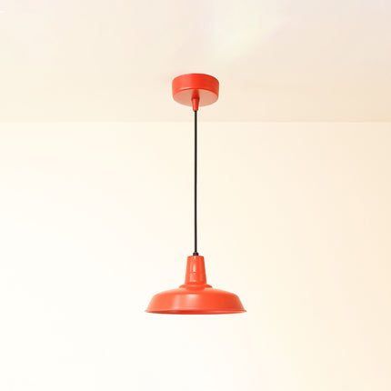 Red Steel Hanging Lamp: Modern Restaurant Pendant light Red