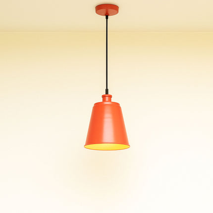 Red Aluminum Pendant Light: Modern Indoor Hanging Lamp Red