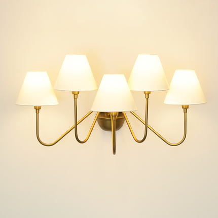Unfold timeless elegance with the Brown Antique wall sconce masterpiece Brass Golden
