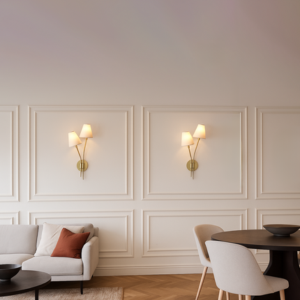 Illuminate your home with the regal charm of the Brown Antique wall sconce.