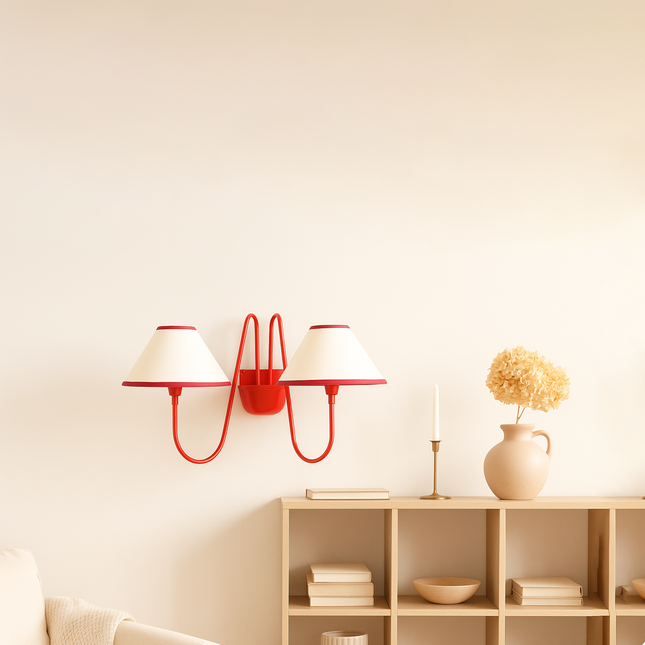 Design Excellence Draped in Red Matte black