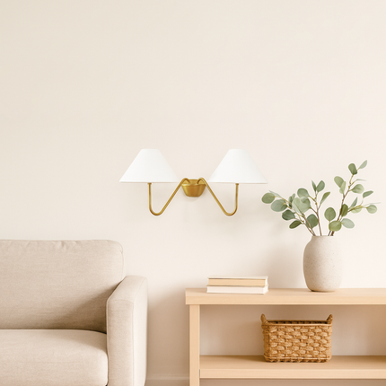 The pure luminosity of Gold Brass brings walls to life