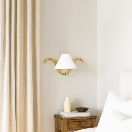 The pure luminosity of Gold Brass brings walls to life. golden