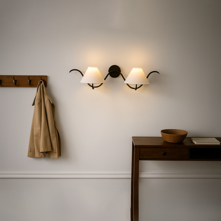 The Matte Black sconce Luxe Touch Your Wall Deserves