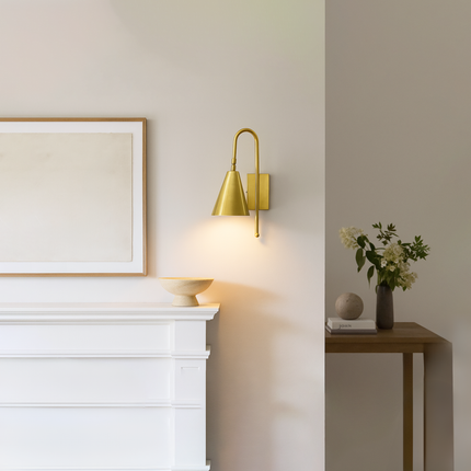 Create your golden moment with our Gold Brass wall sconce