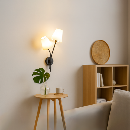 Handcrafted Matte Black Wall Sconce Rustic and Modern Light Fixture
