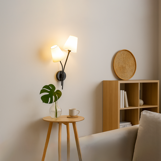 Handcrafted Matte Black Wall Sconce Rustic and Modern Light Fixture