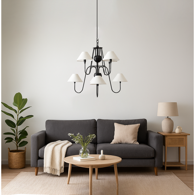 A centerpiece of timeless grandeur, the Matte Black finish adds pure luxury to your décor.