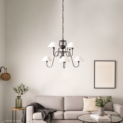 A centerpiece of timeless grandeur, the Matte Black finish adds pure luxury to your décor.