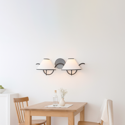 A masterpiece of modern lighting — sleek, bold, and matte black. Matte black