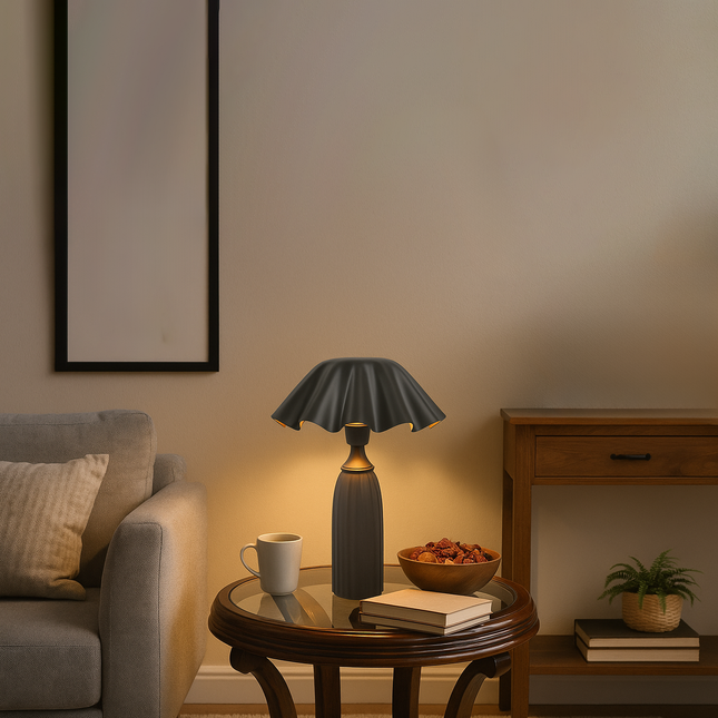 Midnight Elegance Table Lamp matte black