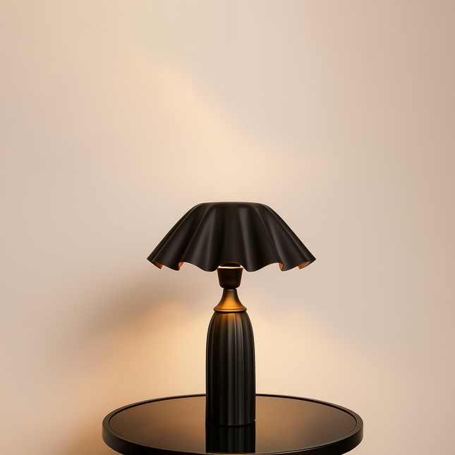 Midnight Elegance Table Lamp matte black