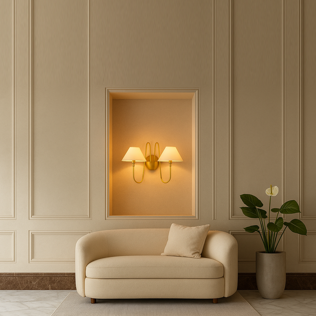 The Art of Lighting: Golden Unique Wall Sconces Unveiled  golden