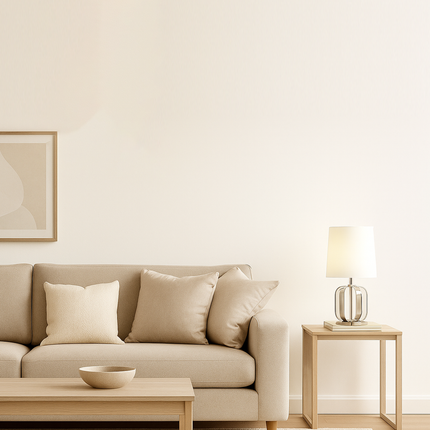 Silver Steel Table Lamp: Modern Bedside Night Ligh white
