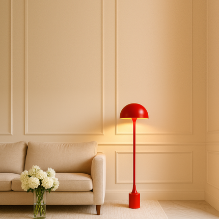 The Art of Lighting: Red Unique Floor Lamps Unveiled red