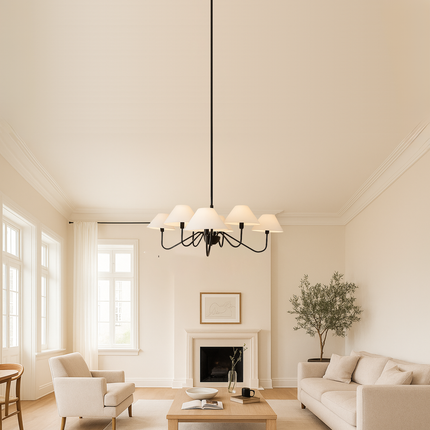 Embrace exquisite lighting craftsmanship in the timeless allure of Matte Black. matte black