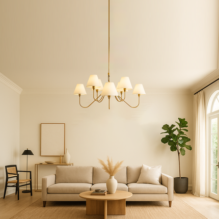 Celestial Glow in Gold Brass – Where Art Meets Illumination golden