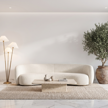 Floor Lamp in Antique Brass with Modern 3-Light, Sculptural Standing Lamp for Living Room, Bedroom, Reading Nook & Contemporary Home Decor